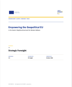 Strategic Foresight, Macroscenarios, Geopolitics, EU Enlargement